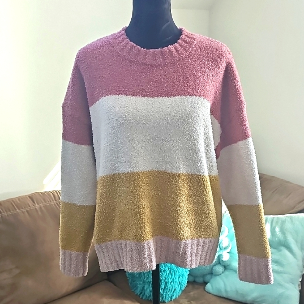 T/S Colorblock Women's Summer Sweater, Medium